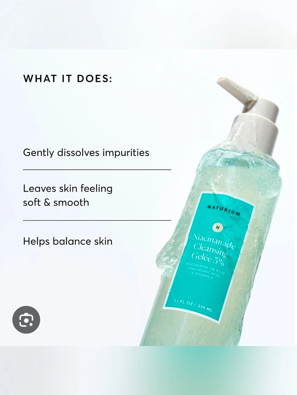 Naturium niacinamide cleansing